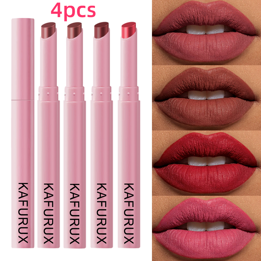Lip Tint Korean - 4개입 컬러풀 섹시 레드 핑크 립라이너