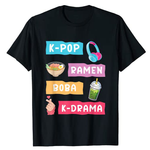 Korean Girls Lifestyle - 한국 K-Drama & KPop 티셔츠 선물