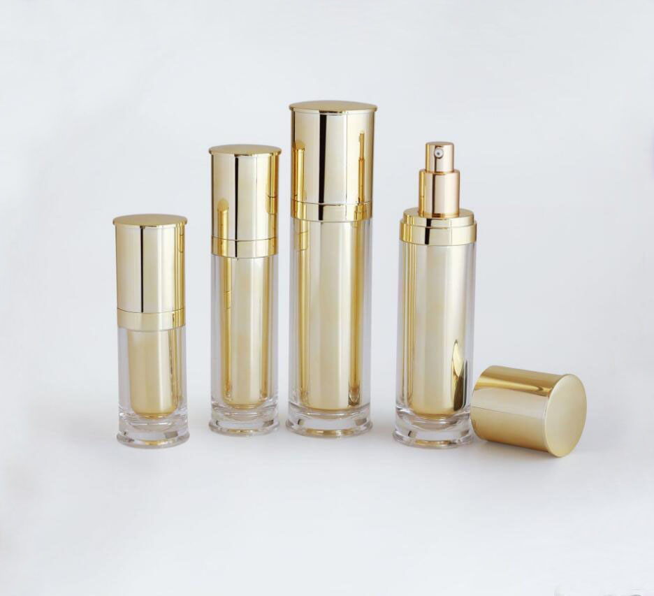 Essence Serum Toner - 120ml 반짝이는 거울 골드 아크릴 프레스