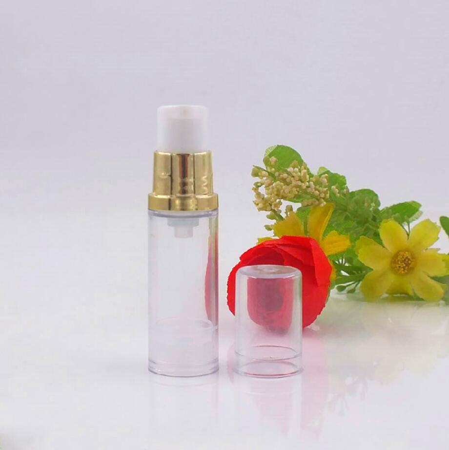 5ML 투명 플라스틱 에어리스 병 골드 펌프 로션/에멀 - Essence Serum Toner 리뷰 및 가격