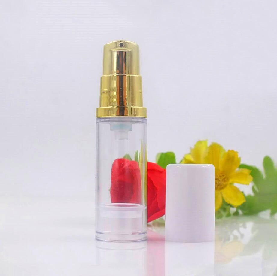 5ML 투명 플라스틱 에어리스 병 골드 펌프 로션/에멀 - Essence Serum Toner 리뷰 및 가격