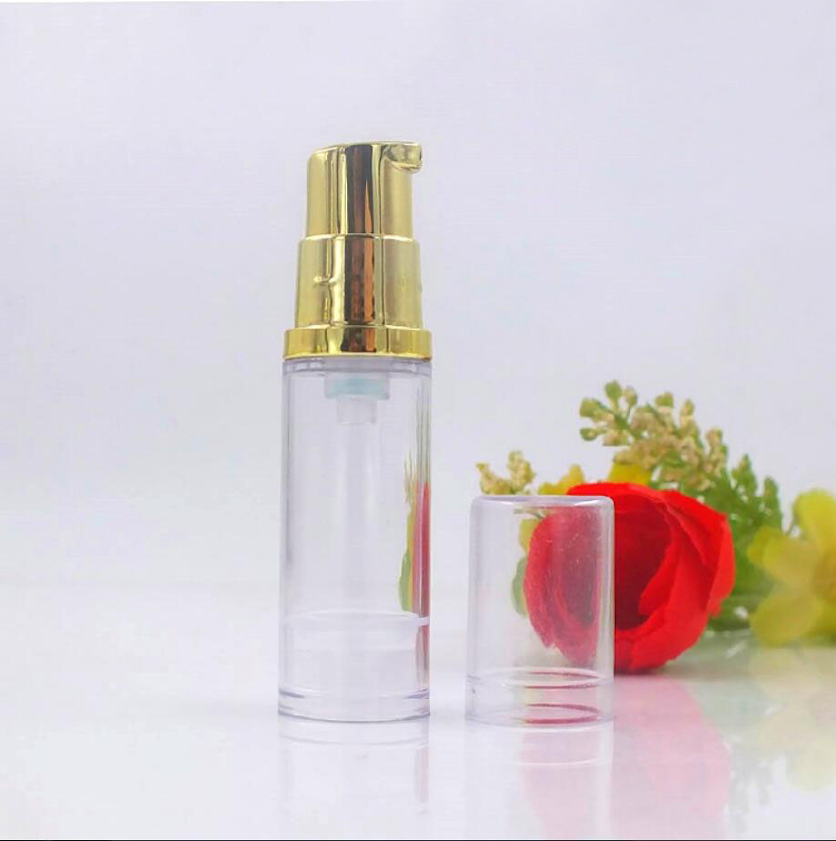 5ML 투명 플라스틱 에어리스 병 골드 펌프 로션/에멀 - Essence Serum Toner 리뷰 및 가격