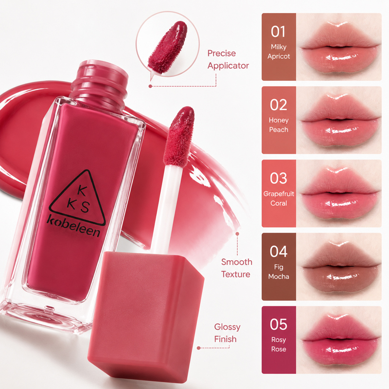 K-뷰티 쥬시 글래스 립글로스 틴트, 5가지 색상의 수 - Lip Tint Korean 리뷰 및 가격