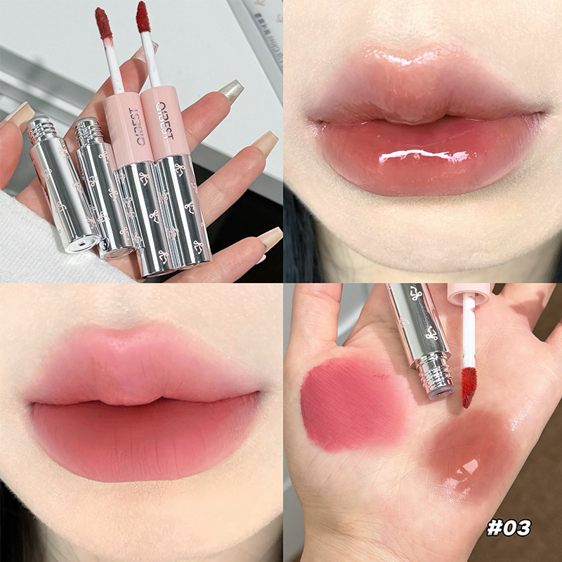 QIBEST 더블 헤드 립 글로스 매트 벨벳 섹시 레드 - Lip Tint Korean 리뷰 및 가격
