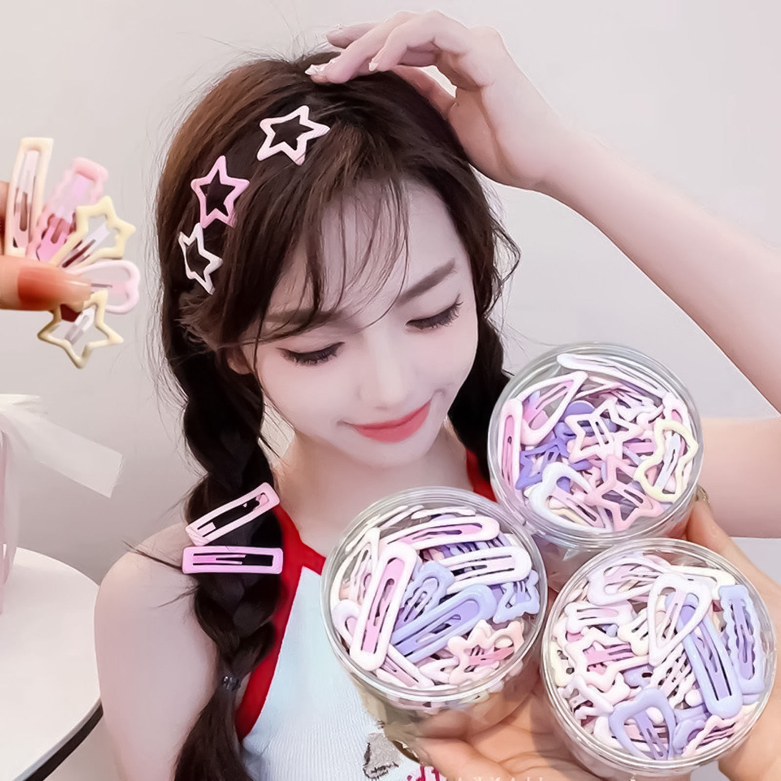 3PCS 스위트 스타일 헤드웨어 핀 일상 생활을 위한  - Korean Women Lifestyle 리뷰 및 가격