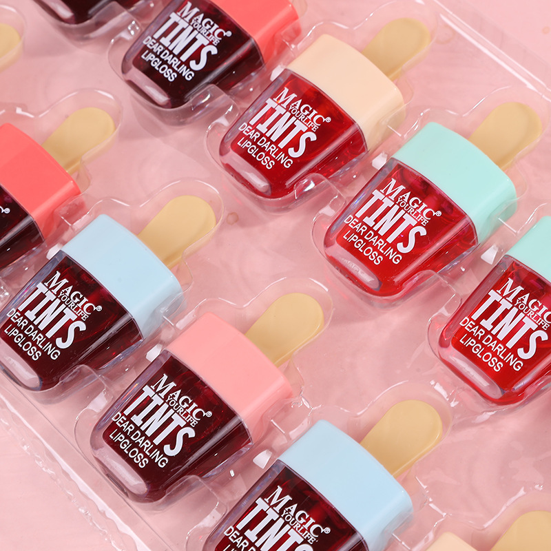 12Pcs 한국 과일 립 색조 아이스크림 립 글로스 모 - Lip Tint Korean 리뷰 및 가격